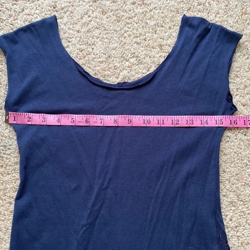 Xylem Clothing Fairy Lace Top Navy M - Picture 6 of 6